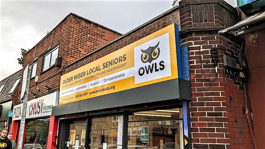 A fresh new sign for a local charity
